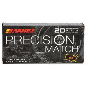 Barnes Bullets 30848 Precision Match  5.56x45mmNATO 85gr Open Tip Match Boat Tail 20 Per Box/10 Case