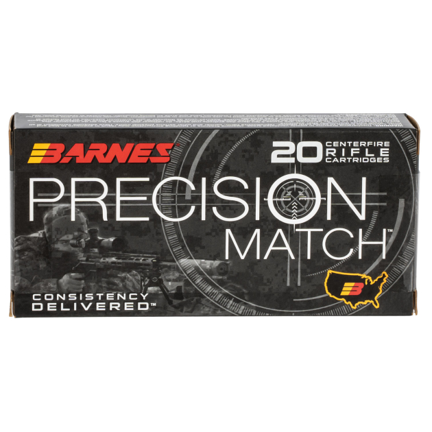 Barnes Bullets 30848 Precision Match  5.56x45mmNATO 85gr Open Tip Match Boat Tail 20 Per Box/10 Case