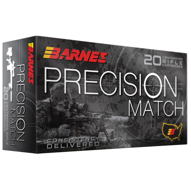 Barnes Bullets 32017 Precision Match  223Rem 55gr Match Burner OTM BT 20 Per Box/10 Case