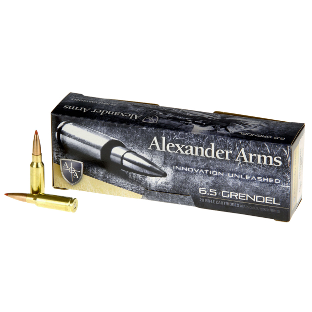 Alexander Arms AG129SSTBOX SST  6.5Grendel 129gr Hornady Super Shot Ballistic Tip 20 Per Box/10 Case