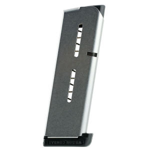 Wilson Combat 47OX 1911  7rd Detachable w/ Standard Floor Plate 45 ACP Stainless Steel