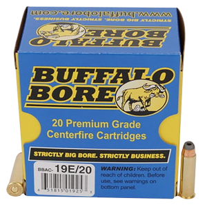 Buffalo Bore Ammunition 19E20 Tactical Strictly Business 357Mag 158gr Jacketed Hollow Point 20 Per Box/12 Case