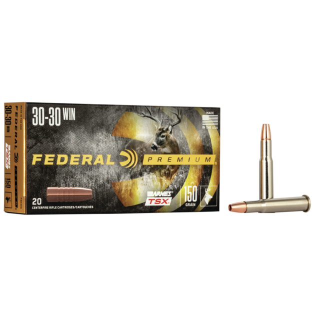 Federal P3030G Premium  30-30Win 150gr Barnes TSX 20 Per Box/10 Case