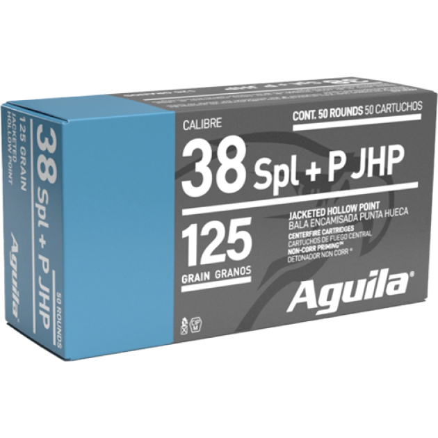 AGUILA 38 SPECIAL 125GR JHP - 50RD 10BX/CS
