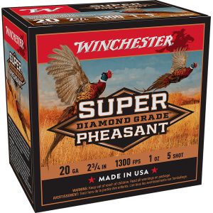 Winchester Ammo SPDG205 Super Pheasant Diamond Grade 20Gauge 2.75" 1oz 5Shot 25 Per Box/10 Case