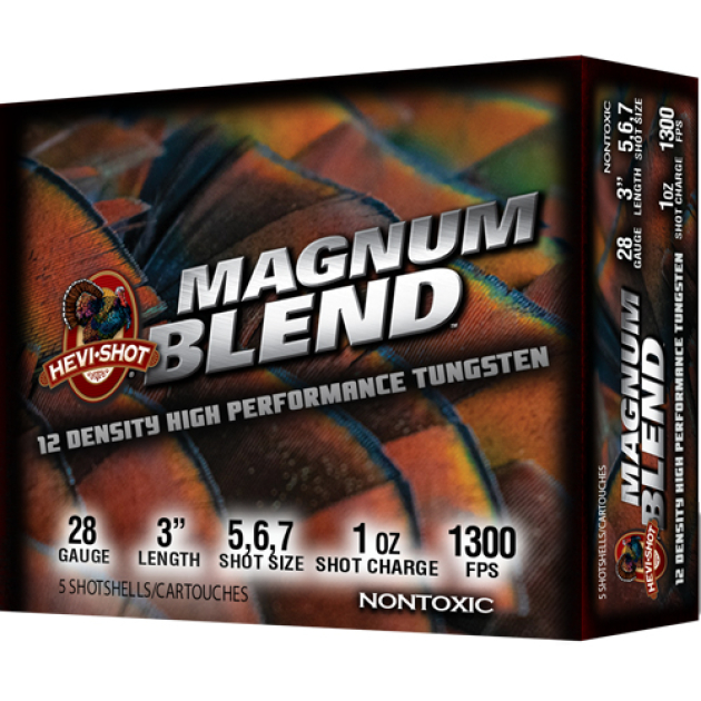 HEVI-SHOT MAGNUM BLEND 28GA - 3" 1OZ #567 5RD 10BX/CS
