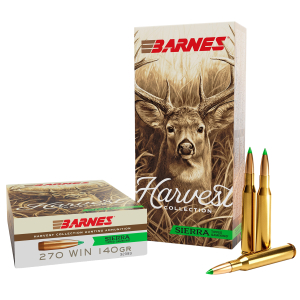 Barnes Bullets 32399  Harvest 270Win 140gr Sierra Tipped GameKing 20 Per Box/10 Case