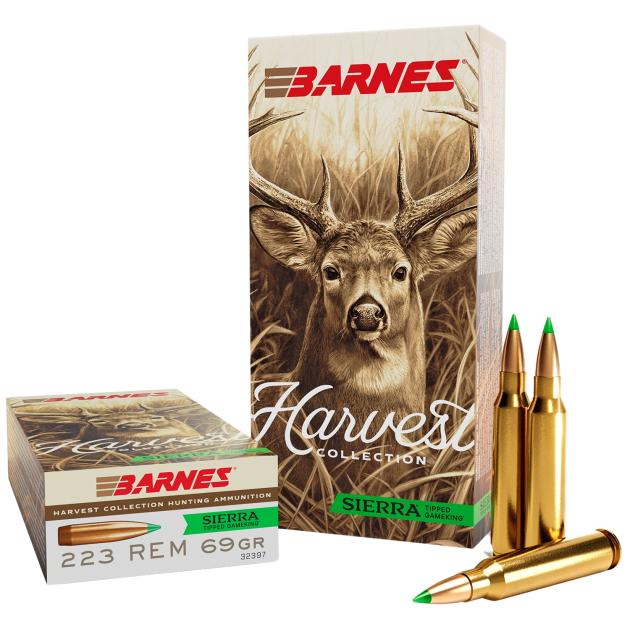Barnes Bullets 32397  Harvest 223Rem 69gr Sierra Tipped GameKing 20 Per Box/10 Case