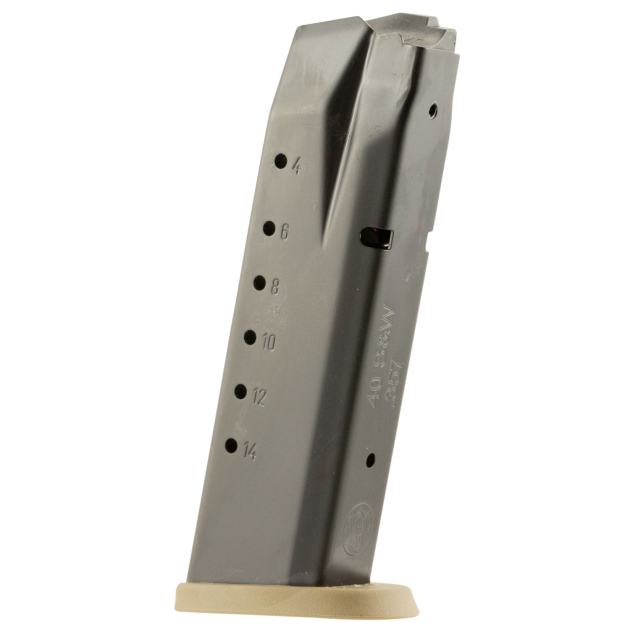 Smith & Wesson 3007346 M&P  15rd 40S&W Blued/Brown Floor Plate Steel