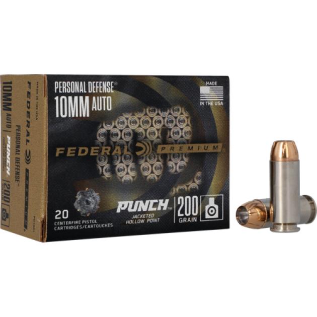 FEDERAL PUNCH 10MM 200GR JHP - 20RD 10BX/CS