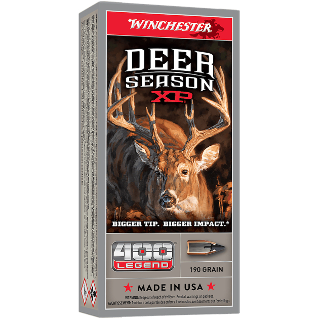Winchester Ammo X400DS Deer Season XP  400Legend 190gr 20 Per Box/10 Case