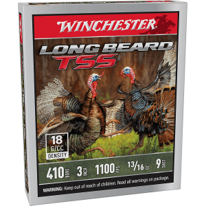 Winchester Ammo LBTSS4139 Long Beard TSS  410Bore 3" 13/16oz Tungsten 9Shot 5 Per Box/20 Case