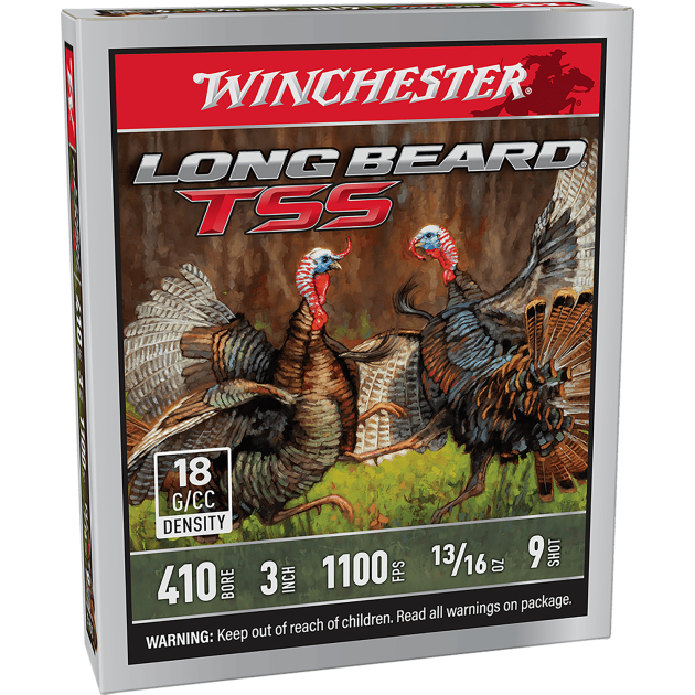 Winchester Ammo LBTSS4139 Long Beard TSS  410Bore 3" 13/16oz Tungsten 9Shot 5 Per Box/20 Case