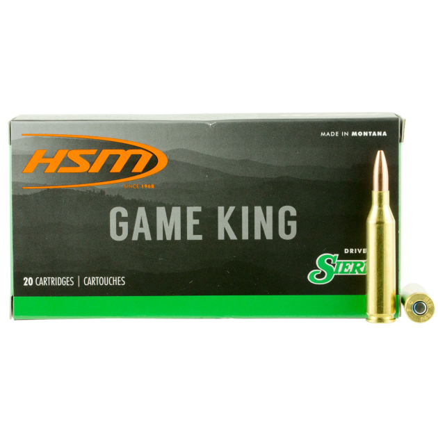 HSM 2439N Game King  243 Win 85 gr Sierra GameKing Spitzer Boat Tail 20 Per Box/ 25 Case