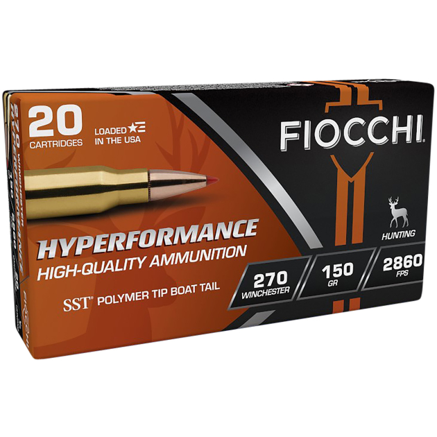 Fiocchi 270HSB Hyperformance  270Win 150gr Super Shock Tip 20 Per Box/10 Case