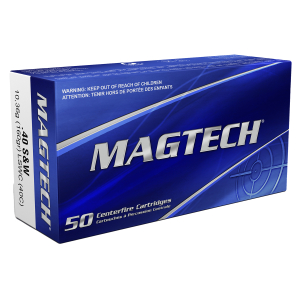 Magtech 40C Range/Training  40S&W 160gr Lead Semi Wadcutter 50 Per Box/20 Case