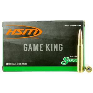 HSM 30843N Game King  308 Win 180 gr Sierra GameKing Spitzer Boat Tail 20 Per Box/ 25 Case