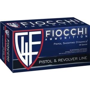 FIOCCHI 38 SPECIAL 125GR JHP - 50RD 20BX/CS