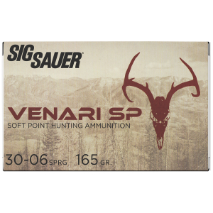 Sig Sauer V3006SP16520 Venari  30-06Springfield 165gr Soft Point 20 Per Box/10 Case