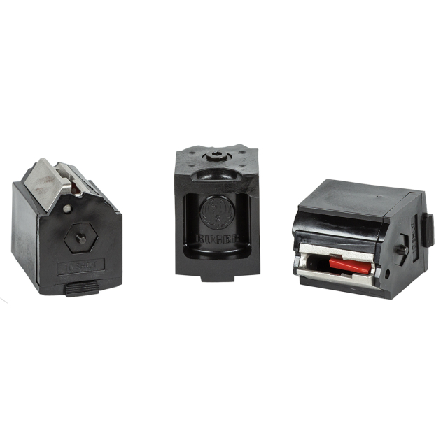 Ruger 90451 BX-1 Value Pack 10rd Magazine Fits Ruger 10/22/SR/American Rimfire/77/Charger 22LR Rotary Black 3 Pack