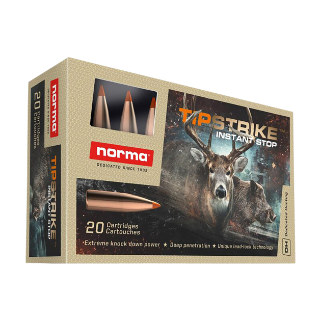 Norma Ammunition 20171222 Dedicated Hunting Tipstrike 280Rem 160gr Polymer Tip 20 Per Box/10 Case