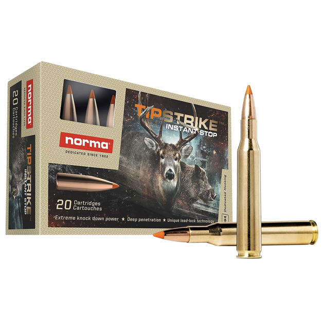 Norma Ammunition 20169292 Dedicated Hunting Tipstrike 270Win 140gr Polymer Tip 20 Per Box/10 Case