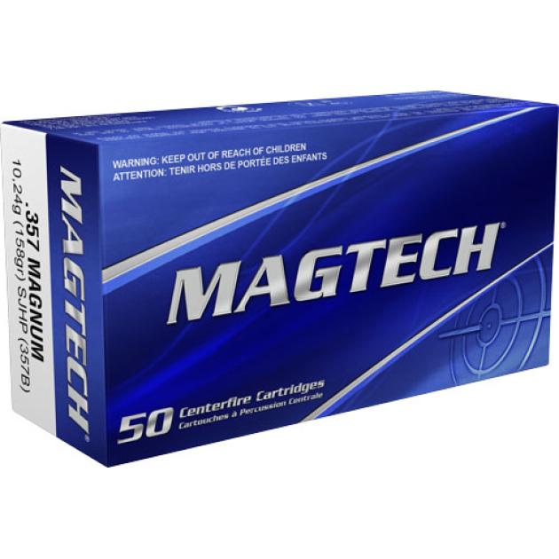 MAGTECH 357 MAG 158GR SJHP - 50RD 20BX/CS