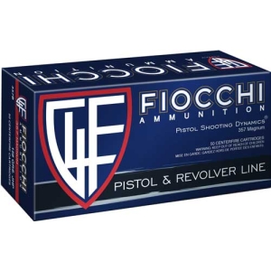 FIOCCHI 357 MAG 158GR JHP - 50RD 20BX/CS