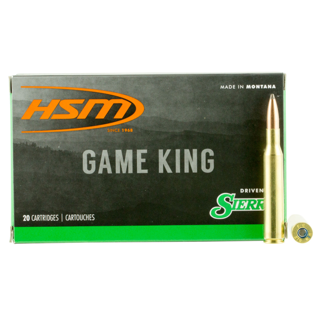 HSM 27012N Game King  270 Win 130 gr Sierra GameKing Spitzer Boat Tail 20 Per Box/ 20 Case
