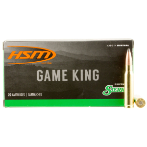 HSM 30842N Game King  308 Win 165 gr Sierra GameKing Spitzer Boat Tail 20 Per Box/ 25 Case