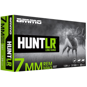 Ammo Inc 7MM139SSTA20 Hunt Long Range 7mm 139gr Super Shock Tip 20 Per Box/10 Case