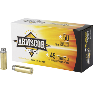 Armscor FAC45LC1N USA  45Colt 255gr Lead 50 Per Box/8 Case