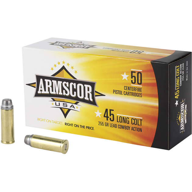 Armscor FAC45LC1N USA  45Colt 255gr Lead 50 Per Box/8 Case