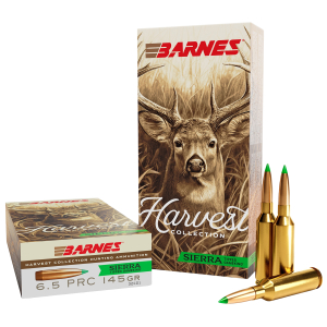 Barnes Bullets 32401  Harvest 6.5PRC 145gr Sierra Tipped GameKing 20 Per Box/10 Case