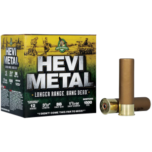 HEVI-Metal HS38588 HEVI-Metal Longer Range 12Gauge 3.50" 1 1/2oz BBShot 25 Per Box/10 Case