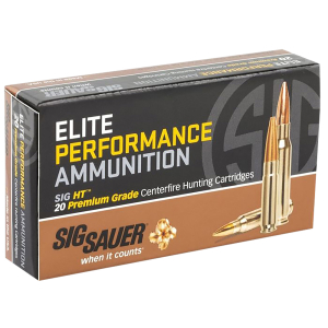 Sig Sauer E270H120 Elite Copper Hunting  270Win 130gr Copper Solid 20 Per Box/10 Case