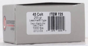 UNDERWOOD 45 LC 255GR - LEAD WADCUTTER 20RD 10BX/CS - Image 2