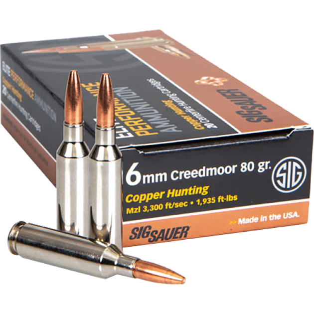 SIG 6MM CM 80GR ELITE - COPPER HUNTING 20RD 10BX/CS