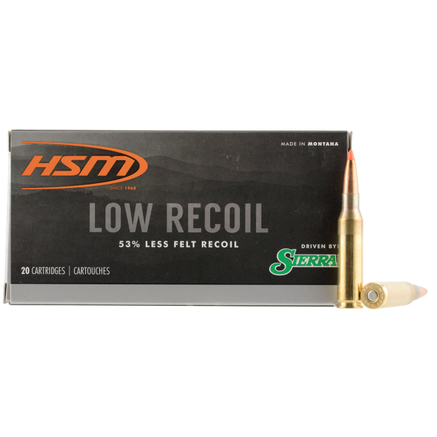 HSM 7MM0810N Low Recoil  7mm-08 Rem 140 gr Orange Polymer Tip 20 Per Box/ 25 Case