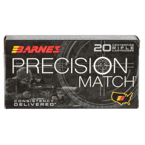 Barnes Bullets 30814 Precision Match  6mmCreedmoor 112gr Open Tip Match Boat Tail 20 Per Box/10 Case