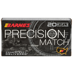 Barnes Bullets 30742 Precision Match  260Rem 140gr Open Tip Match Boat Tail 20 Per Box/10 Case