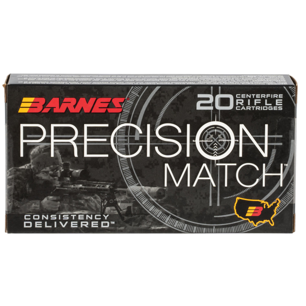 Barnes Bullets 30742 Precision Match  260Rem 140gr Open Tip Match Boat Tail 20 Per Box/10 Case