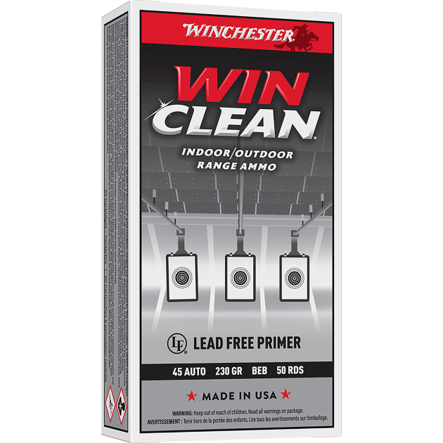 Winchester Ammo WC452 Super X  45ACP 230gr Winclean Brass Enclosed Base 50 Per Box/10 Case