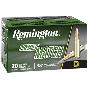 Remington Ammunition 27676 Premier Match 6.8mmRemSPC 115gr Sierra MatchKing BTHP 20 Per Box/10 Case