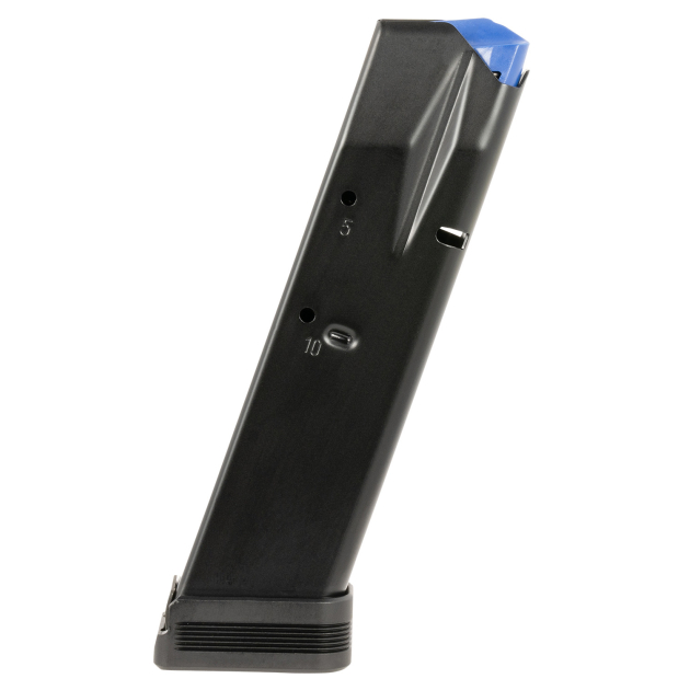 Mec-Gar MGCZ7510M   10rd Extended 9mm Luger Fits CZ Competition 75B/CZ Competition 85B/CZ Competition SP-01/CZ Competition Shadow/CZ Competition Shadow 2 Blued w/Anti-Friction Coating Carbon Steel