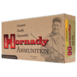 Hornady 91318 Custom  358Win 200gr InterLock Spire Point 20 Per Box/10 Case