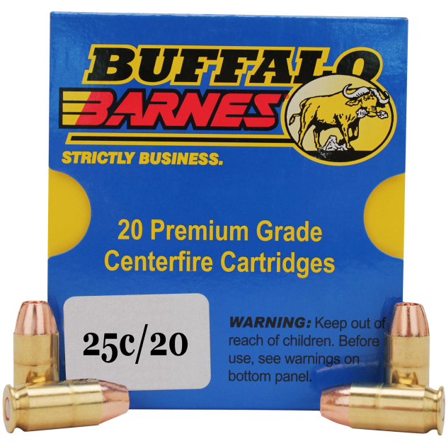 Buffalo Bore Ammunition 25C20 Buffalo-Barnes Strictly Business 357Sig 125gr Barnes TAC-XP Lead Free 20 Per Box/12 Case