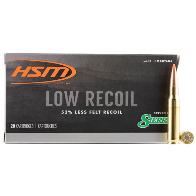 HSM 30844N Low Recoil  308 Win 150 gr Orange Polymer Tip 20 Per Box/ 25 Case