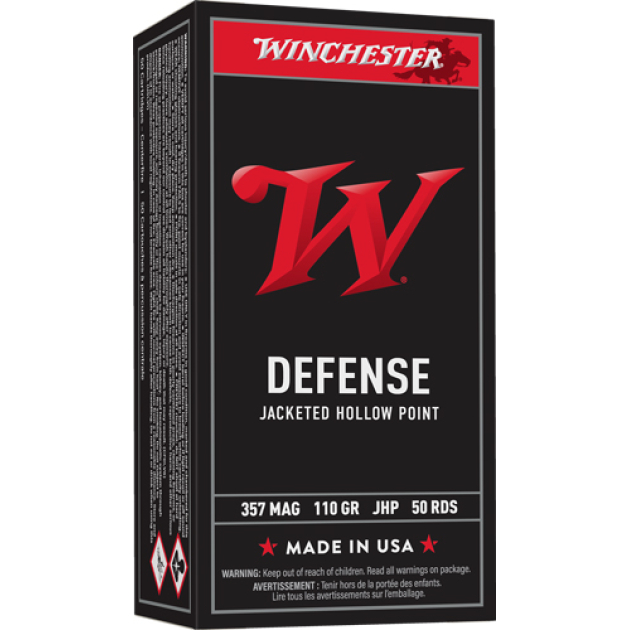 WINCHESTER USA 357 MAG 110GR - JHP 50RD 10BX/CS