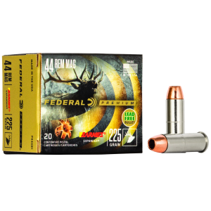 Federal P44XB1 Premium  44RemMag 225gr Barnes Expander BRX 20 Per Box/10 Case